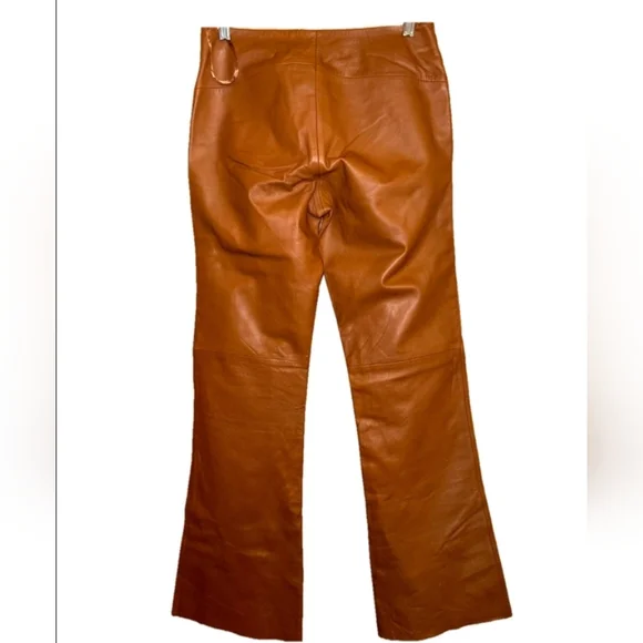 Vakko VS2 By Vakko Women's Lamb Leather Pants Size 6 - Picture 3 of 6